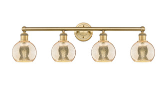 Edison Four Light Bath Vanity in Brushed Brass (405|616-4W-BB-G128-6)