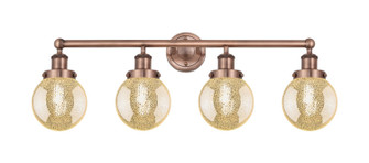 Edison Four Light Bath Vanity in Antique Copper (405|616-4W-AC-G208-6)