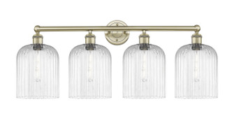 Edison Four Light Bath Vanity in Antique Brass (405|616-4W-AB-G559-8CL)