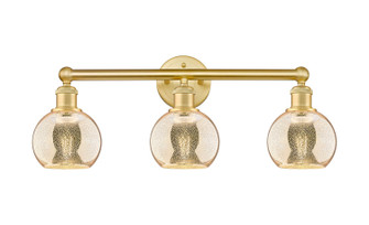 Edison Three Light Bath Vanity in Satin Gold (405|616-3W-SG-G128-6)