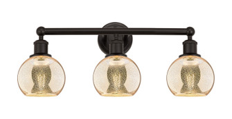 Edison Three Light Bath Vanity in Oil Rubbed Bronze (405|616-3W-OB-G128-6)