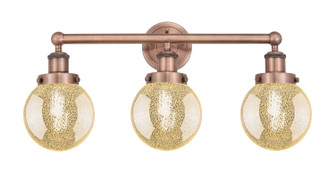 Edison Three Light Bath Vanity in Antique Copper (405|616-3W-AC-G208-6)