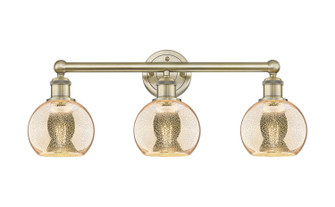 Edison Three Light Bath Vanity in Antique Brass (405|616-3W-AB-G128-6)