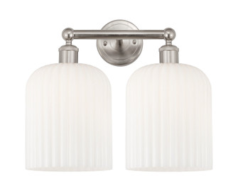 Edison Two Light Bath Vanity in Brushed Satin Nickel (405|616-2W-SN-G559-8GWH)
