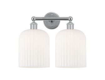Edison Two Light Bath Vanity in Polished Chrome (405|616-2W-PC-G559-8GWH)