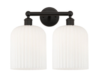 Edison Two Light Bath Vanity in Oil Rubbed Bronze (405|616-2W-OB-G559-8GWH)