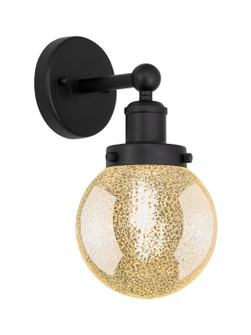 Edison One Light Wall Sconce in Matte Black (405|616-1W-BK-G208-6)