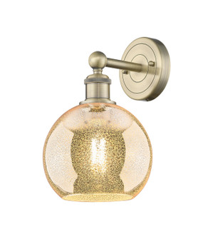 Edison One Light Wall Sconce in Antique Brass (405|616-1W-AB-G128-8)