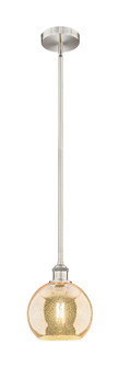 Edison One Light Mini Pendant in Brushed Satin Nickel (405|616-1S-SN-G128-8)
