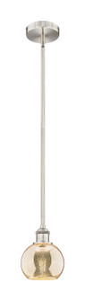Edison One Light Mini Pendant in Brushed Satin Nickel (405|616-1S-SN-G128-6)