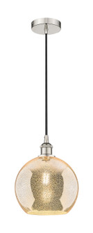 Edison One Light Mini Pendant in Polished Nickel (405|616-1P-PN-G128-10)