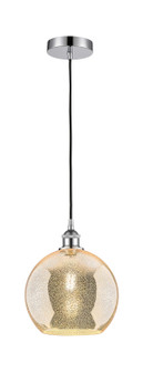 Edison One Light Mini Pendant in Polished Chrome (405|616-1P-PC-G128-10)