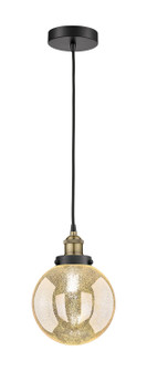 Edison One Light Mini Pendant in Black Antique Brass (405|616-1PH-BAB-G208-8)