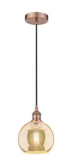 Edison One Light Mini Pendant in Antique Copper (405|616-1P-AC-G128-8)