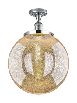 Franklin Restoration One Light Semi-Flush Mount in Polished Chrome (405|517-1CH-PC-G208-14)