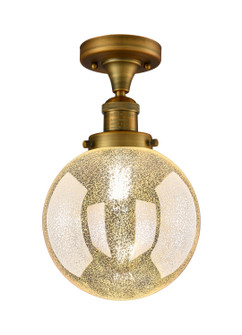 Franklin Restoration One Light Semi-Flush Mount in Brushed Brass (405|517-1CH-BB-G208-8)
