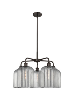 Ballston Five Light Chandelier in Oil Rubbed Bronze (405|516-5CR-OB-G559-8SM)
