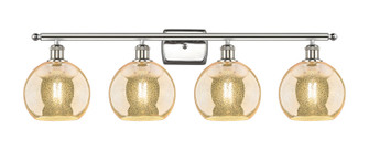 Ballston Four Light Bath Vanity in Polished Nickel (405|516-4W-PN-G128-8)