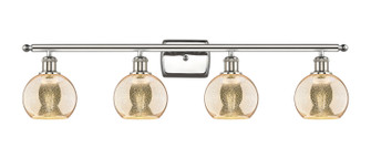 Ballston Four Light Bath Vanity in Polished Nickel (405|516-4W-PN-G128-6)