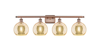 Ballston Four Light Bath Vanity in Antique Copper (405|516-4W-AC-G128-8)
