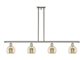 Ballston Four Light Island Pendant in Polished Nickel (405|516-4I-PN-G128-6)