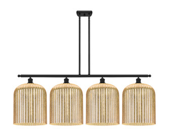 Ballston Four Light Island Pendant in Matte Black (405|516-4I-BK-G559-12ME)