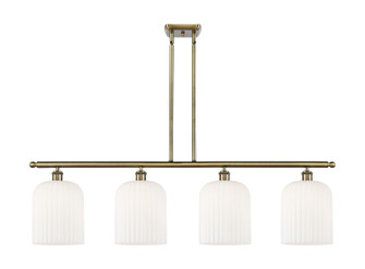 Ballston Four Light Island Pendant in Antique Brass (405|516-4I-AB-G559-8GWH)