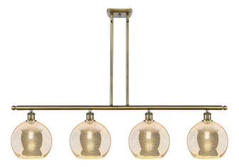 Ballston Four Light Island Pendant in Antique Brass (405|516-4I-AB-G128-10)