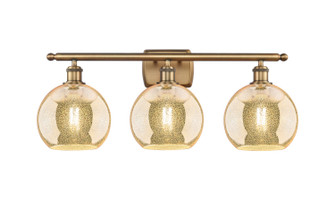 Ballston Three Light Bath Vanity in Brushed Brass (405|516-3W-BB-G128-8)