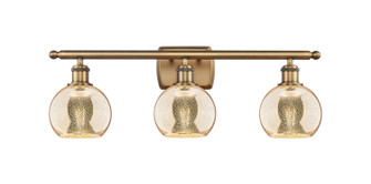 Ballston Three Light Bath Vanity in Brushed Brass (405|516-3W-BB-G128-6)