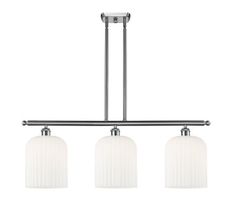 Ballston Three Light Island Pendant in Brushed Satin Nickel (405|516-3I-SN-G559-8GWH)