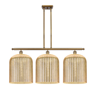 Ballston Three Light Island Pendant in Brushed Brass (405|516-3I-BB-G559-12ME)
