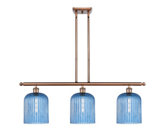 Ballston Three Light Island Pendant in Antique Copper (405|516-3I-AC-G559-8BL)