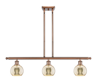 Ballston Three Light Island Pendant in Antique Copper (405|516-3I-AC-G128-6)