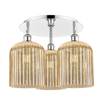 Ballston Three Light Semi-Flush Mount in Polished Chrome (405|516-3C-PC-G559-8ME)