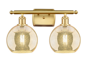 Ballston Two Light Bath Vanity in Satin Gold (405|516-2W-SG-G128-8)