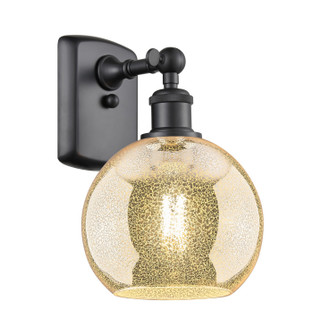 Ballston One Light Wall Sconce in Matte Black (405|516-1W-BK-G128-8)