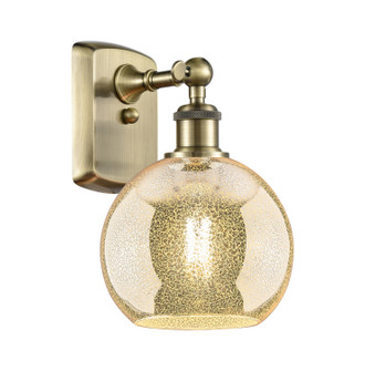 Ballston One Light Wall Sconce in Antique Brass (405|516-1W-AB-G128-8)