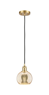 Ballston One Light Mini Pendant in Satin Gold (405|516-1P-SG-G128-6)