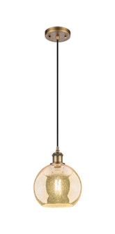 Ballston One Light Mini Pendant in Brushed Brass (405|516-1P-BB-G128-8)