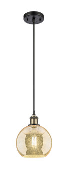 Ballston One Light Mini Pendant in Black Antique Brass (405|516-1P-BAB-G128-8)
