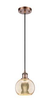 Ballston One Light Mini Pendant in Antique Copper (405|516-1P-AC-G128-6)