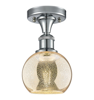 Ballston One Light Semi-Flush Mount in Polished Chrome (405|516-1C-PC-G128-6)