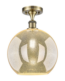 Ballston One Light Semi-Flush Mount in Antique Brass (405|516-1C-AB-G128-12)