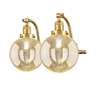 Franklin Restoration Two Light Bath Vanity in Satin Gold (405|515-2W-SG-G208-8)