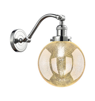 Franklin Restoration One Light Wall Sconce in Polished Chrome (405|515-1W-PC-G208-8)