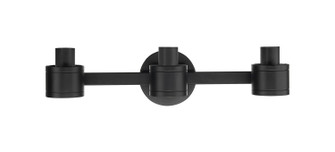 Downtown Urban Three Light Bath Vanity in Matte Black (405|467-3W-BK)