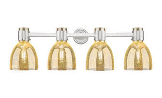 Downtown Urban Four Light Bath Vanity in Satin Nickel (405|464-4W-SN-G464D-7ME)