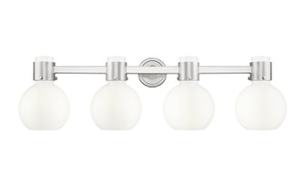 Downtown Urban Four Light Bath Vanity in Brushed Satin Nickel (405|464-4W-SN-G464B-7GW)