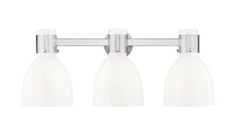 Downtown Urban Three Light Bath Vanity in Satin Nickel (405|464-3W-SN-G464D-7GW)